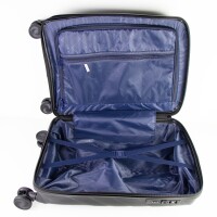 3-teilig Koffer-Set Hartschale aus hochwertig PP leicht S - M - L  Schwarz I Champagne I Smoke Blue PARIS-PP5013