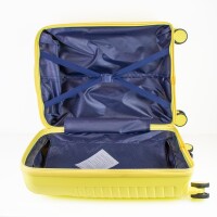 3-teilig Koffer-Set Hartschale aus hochwertig PP leicht S - M - L Gelb I Sand I Schwarz RIO PP5006