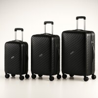 Reisekoffer Set Koffer Hartschale Trolley TSA Kofferset S - M - L Gelb I Sand I Schwarz RIO PP5006