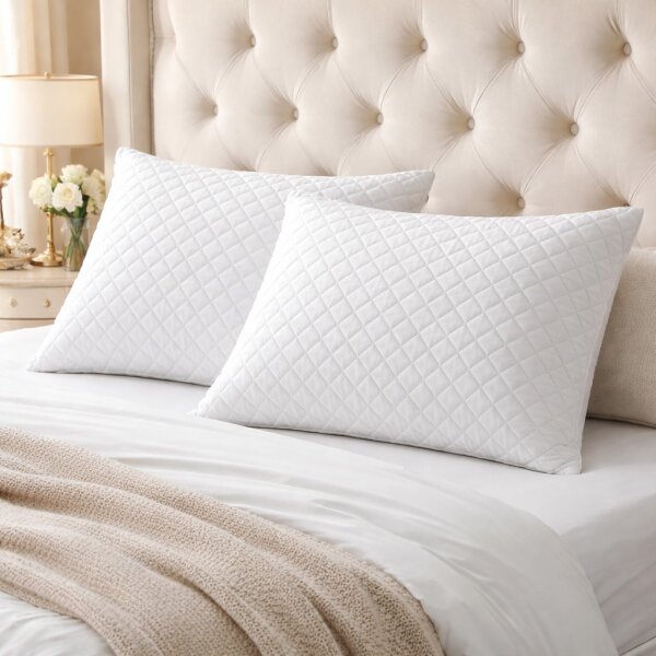 Kopfkissen 50x70cm weiß Druckentlastender viskoelastischer Schaumstoff Memory Foam Pillow Waschbar für Allergiker