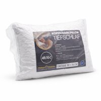 Kopfkissen 50x70cm weiß Druckentlastender viskoelastischer Schaumstoff Memory Foam Pillow Waschbar für Allergiker