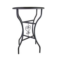 Mediterraner Mosaiktisch Garten Balkon Tisch Rund Ø 60 cm Khatem Blau