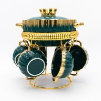 Edles Suppen- & Servierset „Royal Green“...