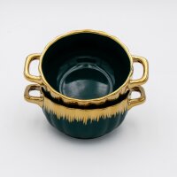 Edles Suppen- & Servierset „Royal Green“ Keramik 2Liter Haira Soup Bowl Çorba Suppenterrine