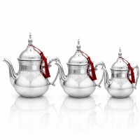 MarokkanischeTeekanne Agadir -Silber-1,2L