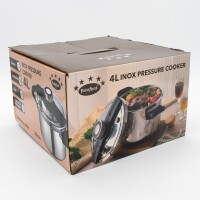 Schnellkochtopf INOX Stainless Steel Pressure Cooker 3 Größen alle Herdarten