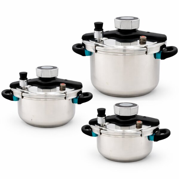 6 Liter Schnellkochtopf INOX Stainless Steel Pressure Cooker