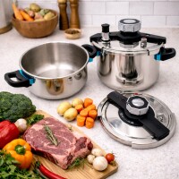 8 Liter Schnellkochtopf INOX Stainless Steel Pressure Cooker