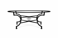 Eisengestell XL Oval für Tischplatten mit Ø 2m