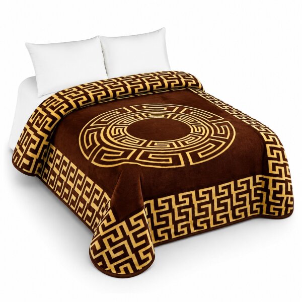 Decken verschiedene Farben und Muster Blanket Braun Klein