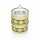 Doppelte Glas Snackschale -Grün – Höhe 18 cm  Ø 9,5 cm
