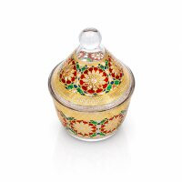 Glas Snackschale -Gold-Multi – Höhe 15 cm...