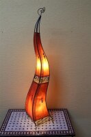 Orientalische Stehlampe "Henna" 150 cm Leder Orange