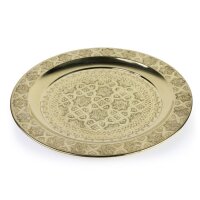 Orientalisches Teetablett "Tefor" Ø 40 cm Gold