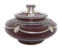 Orientalische Keramikdose Jamila Bordeaux