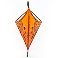 Orientalische Leder-Wandlampe "Sara" Orange