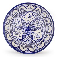 Orientalischer Keramik-Teller rund Ø 25cm Blau/...