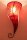 Orientalische Leder-Wandlampe "Amal" Rot Lang