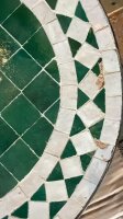 Mosaikplatte Klein Ø40 cm Grün...