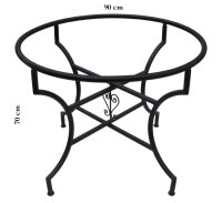 Orientalischer Mosaiktisch Rund Ø 100 cm Blau-Natur