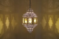 Orientalische Indische Hängelampe Deckenlampe Devi Weiß