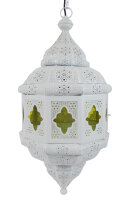 Orientalische Indische Hängelampe Deckenlampe Devi Weiß