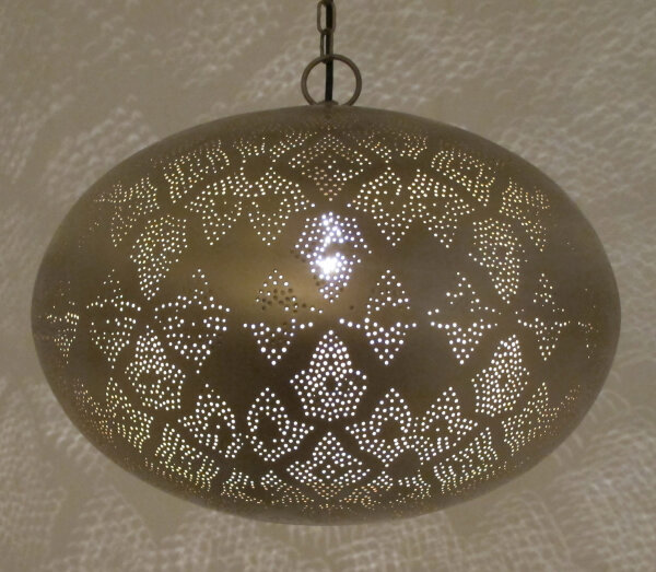 Orientalische Indische Messing Hängelampe Deckenlampe Leela Gold