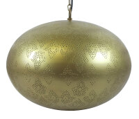 Orientalische Indische Messing Hängelampe Deckenlampe Leela Gold