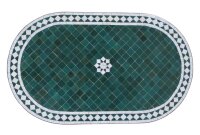 Orientalischer Mosaiktisch "Fleur" Grün...